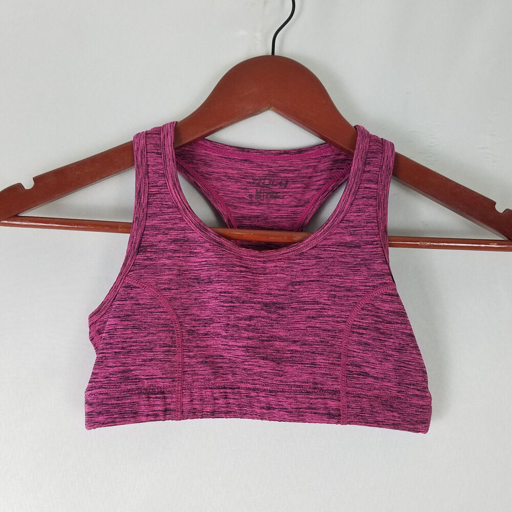 BCG Sports Bra Womens Medium Magenta Low Support Activewear Racerback Straps